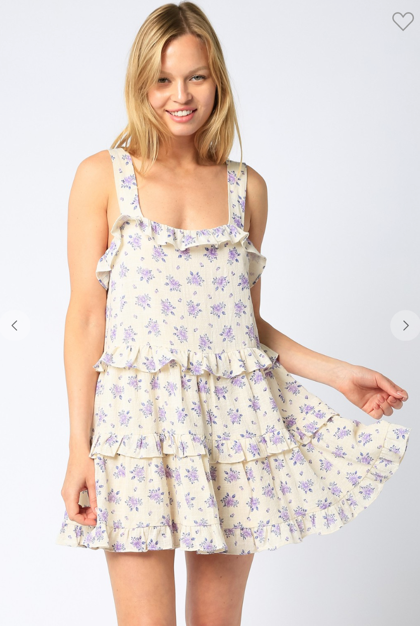 lilac flowers dress