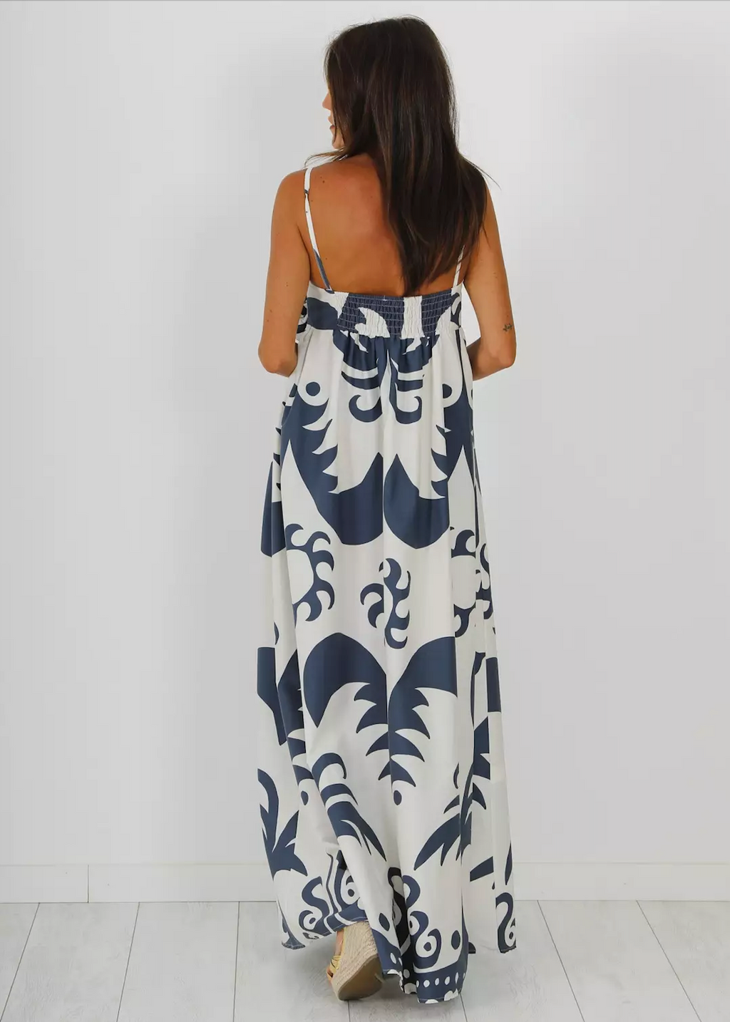summer dress with flower applique