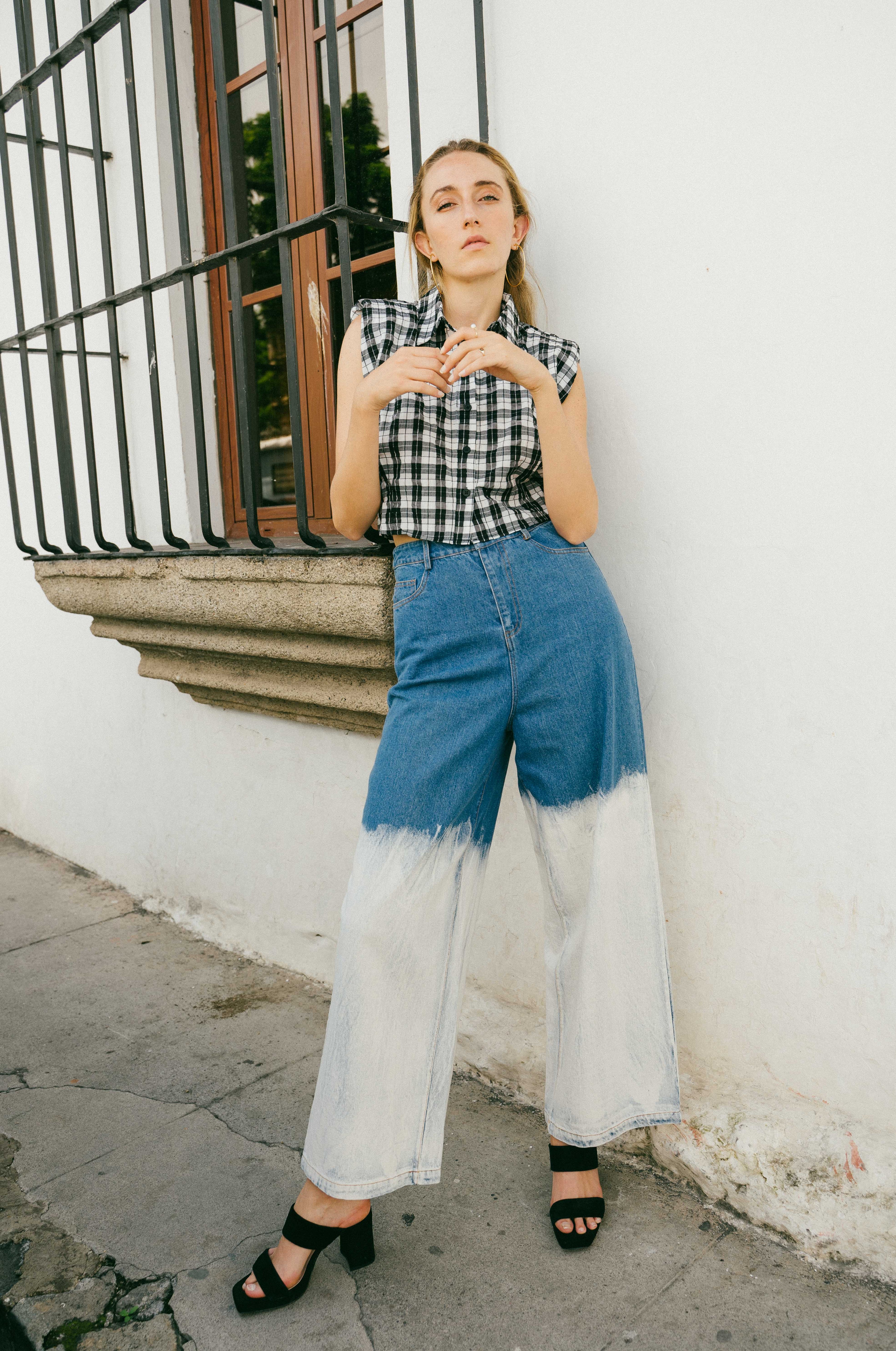 faded denim