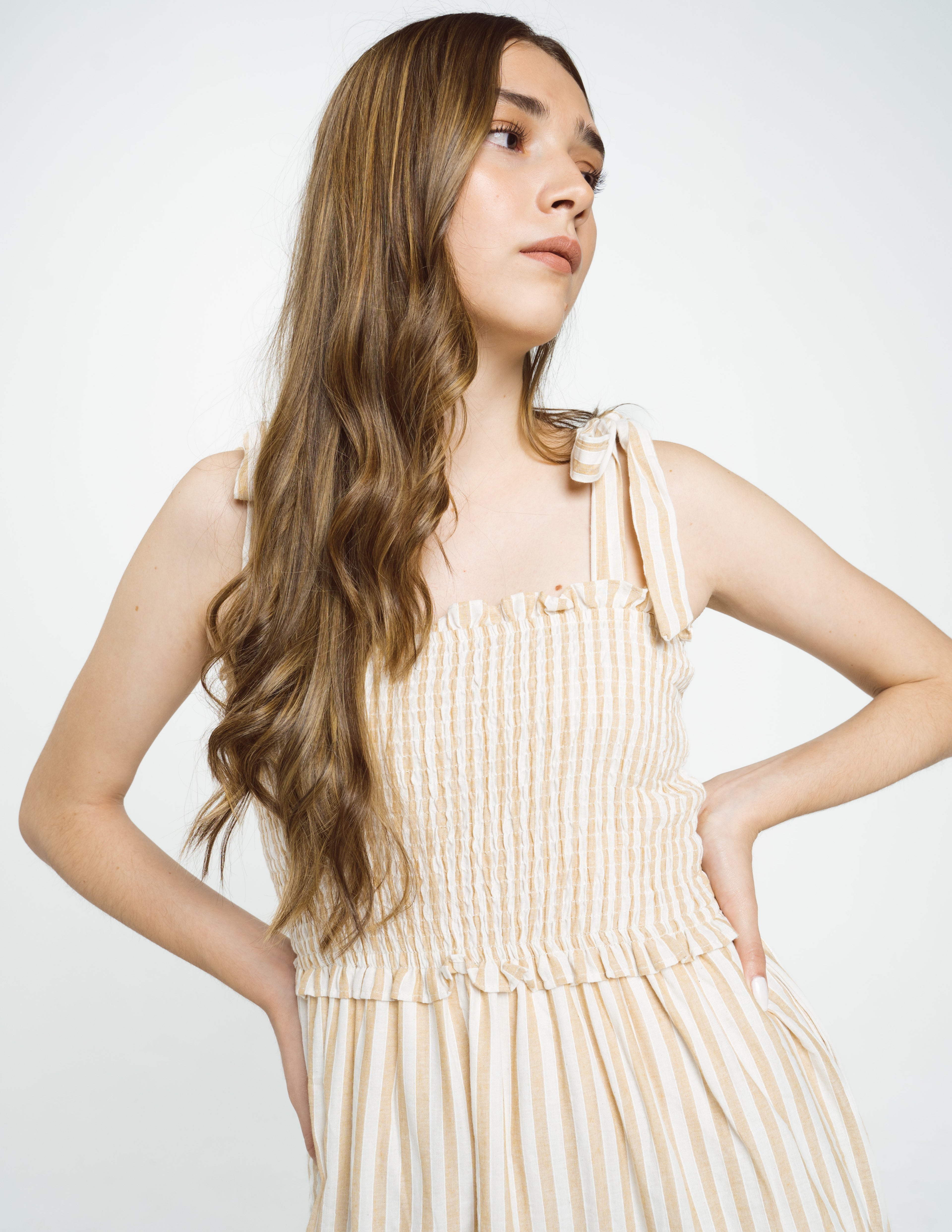 stripped maxi dress