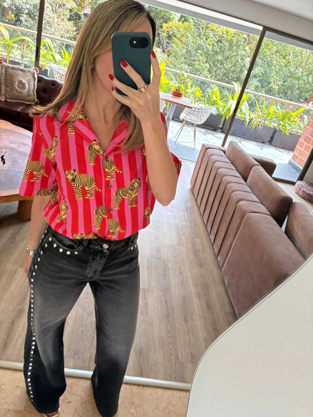 red tropical tiger set