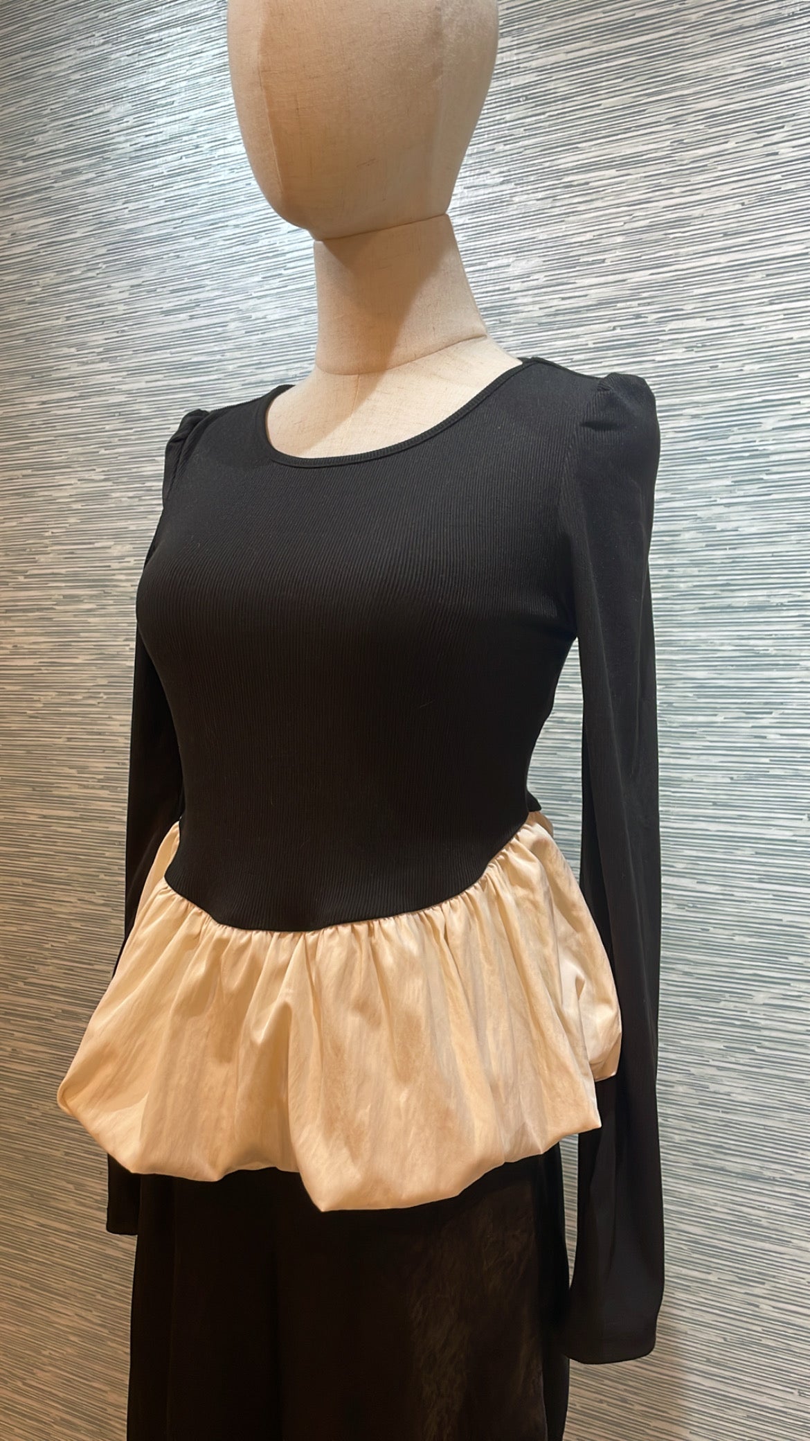 colorblock peplum top