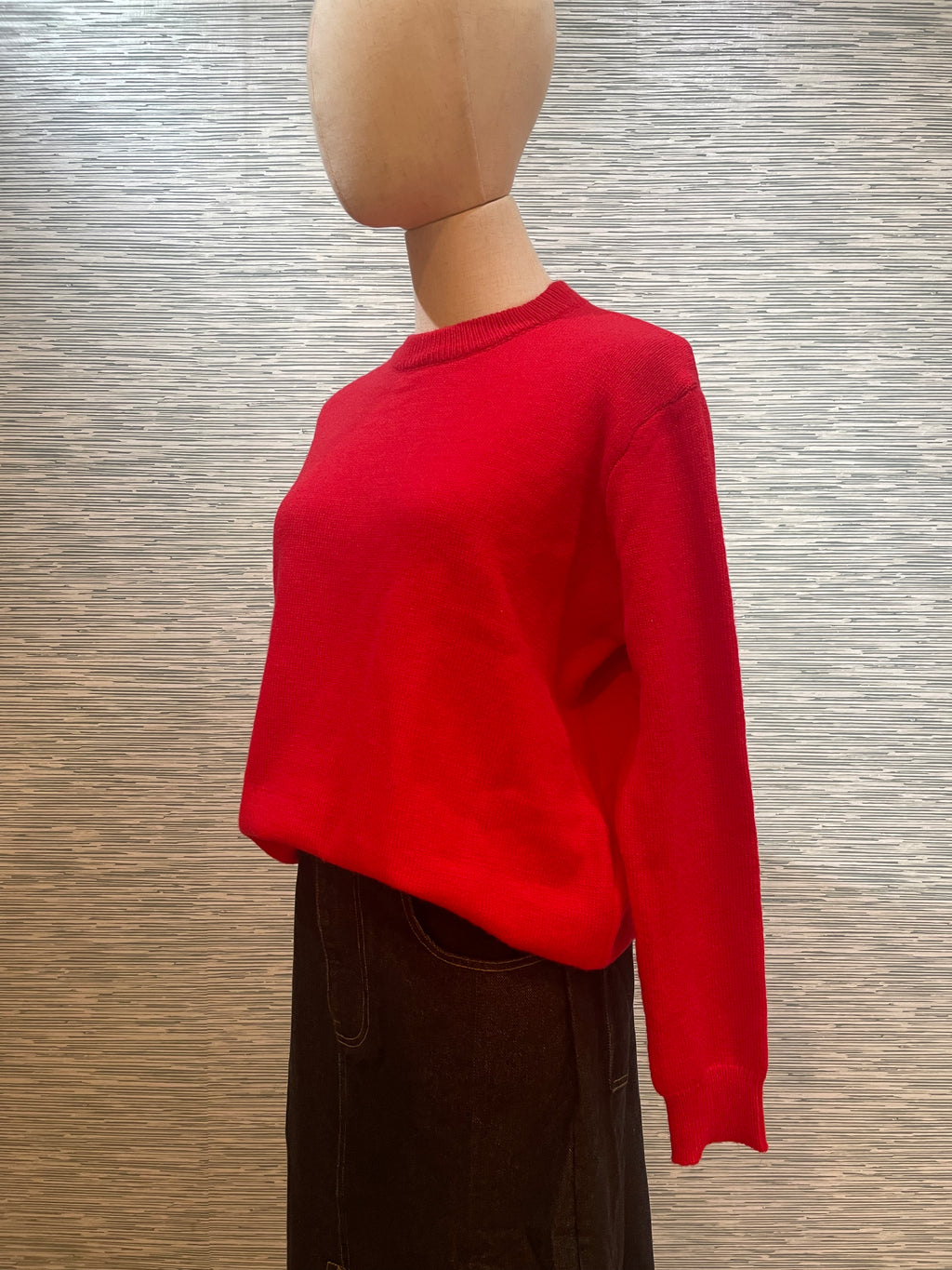 the red sweater