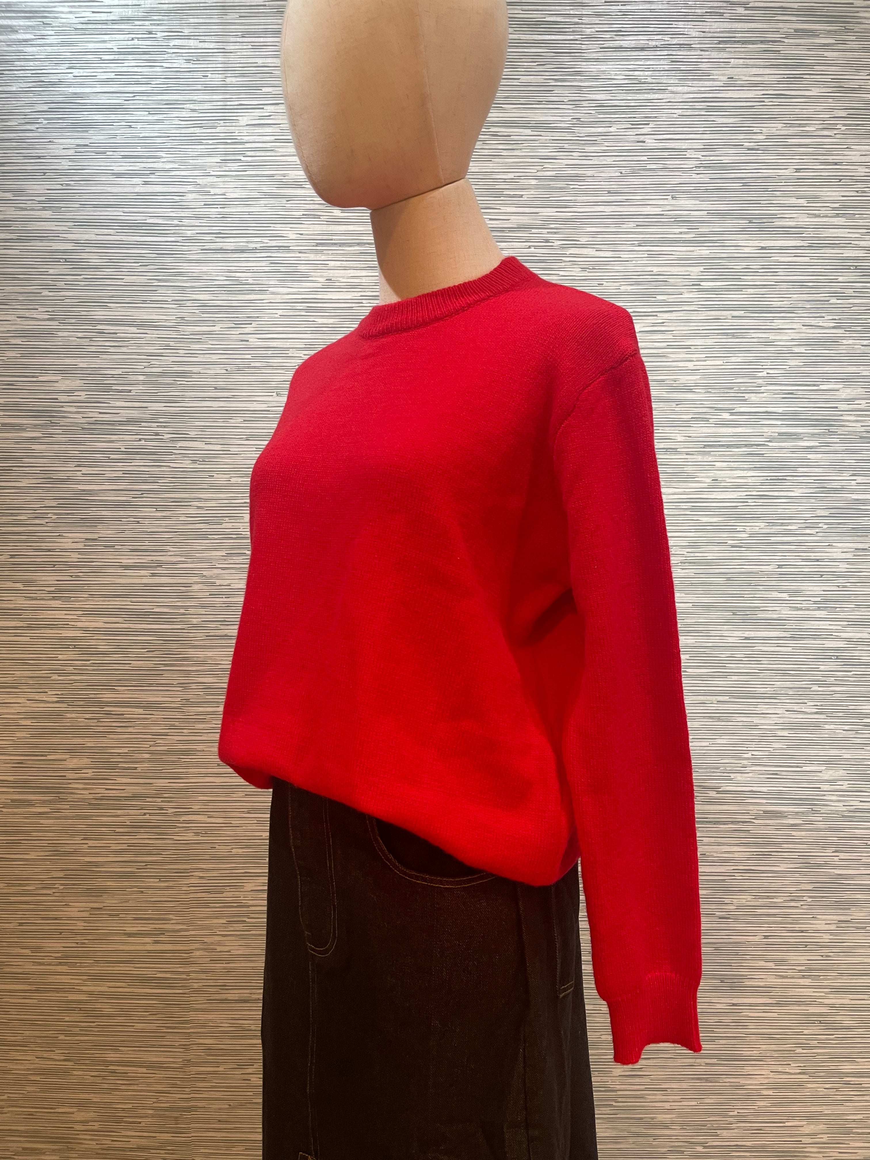 the red sweater