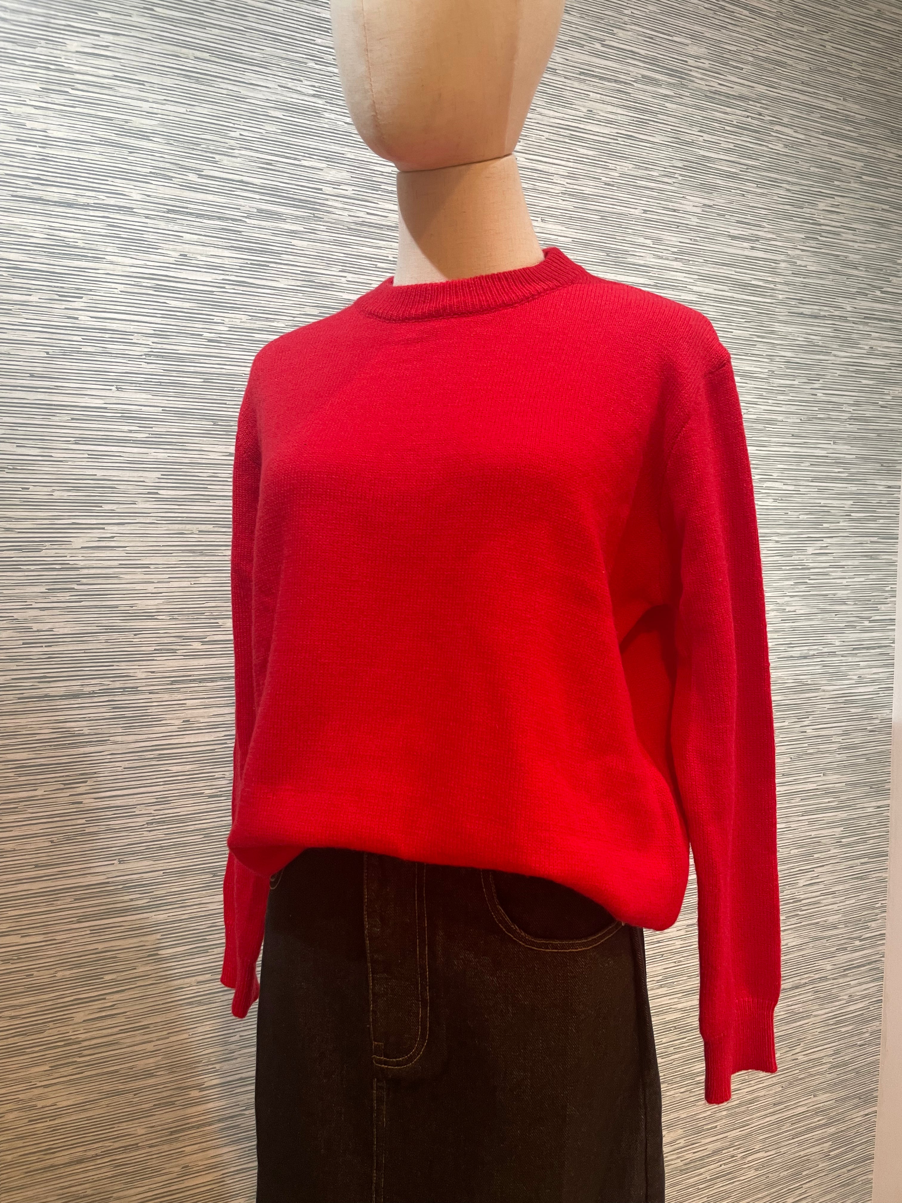 the red sweater