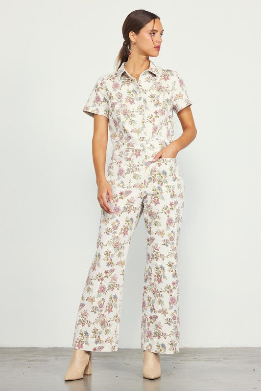 floral print jumpsuit