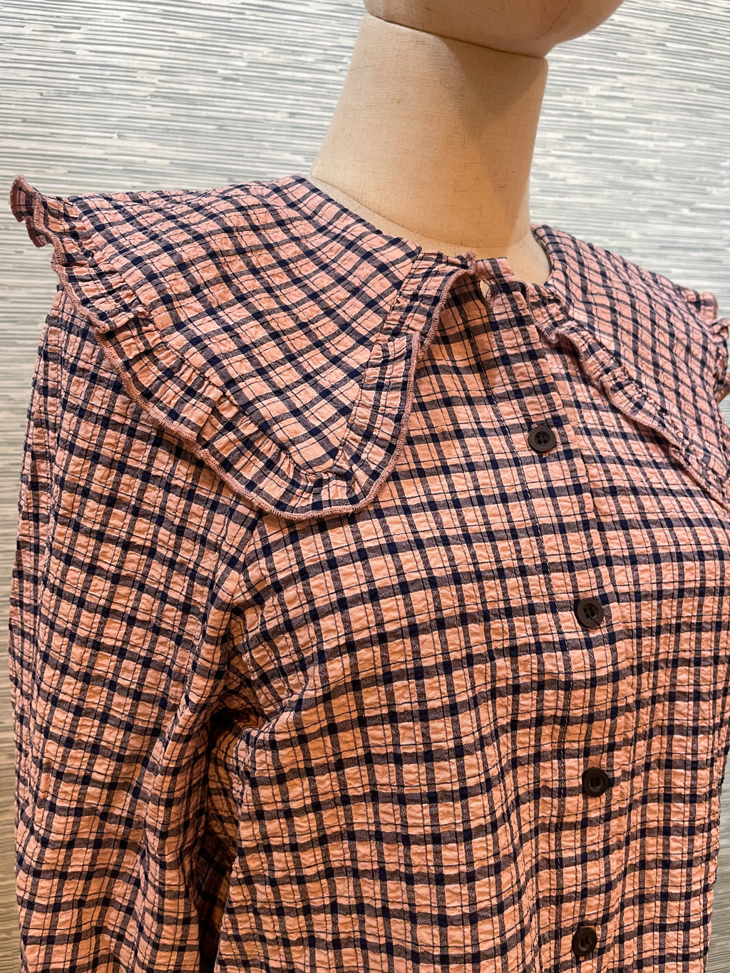 peter pan plaid button down