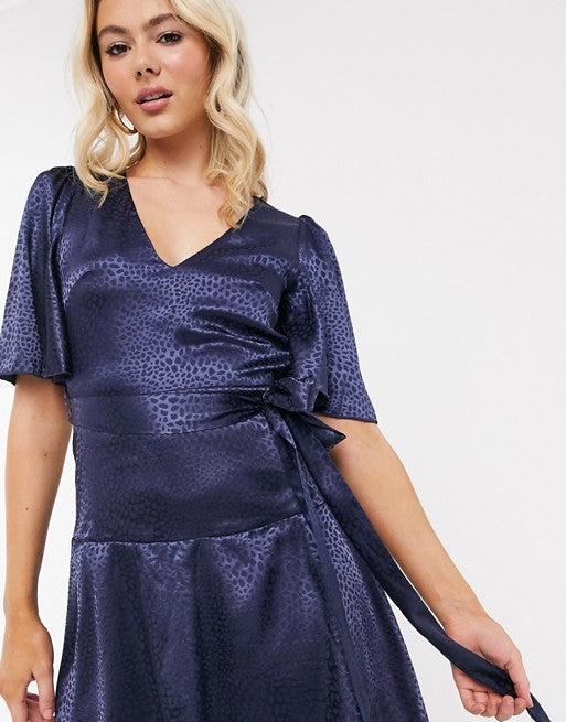 navy midi dress