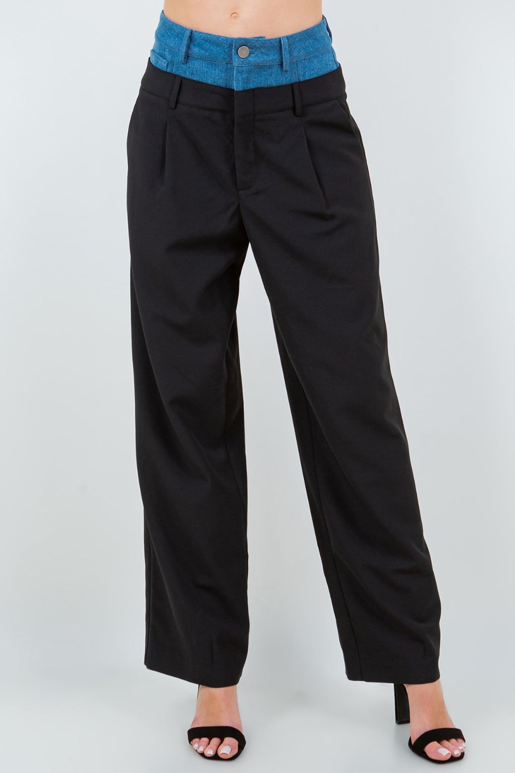 denim loop elegant pants