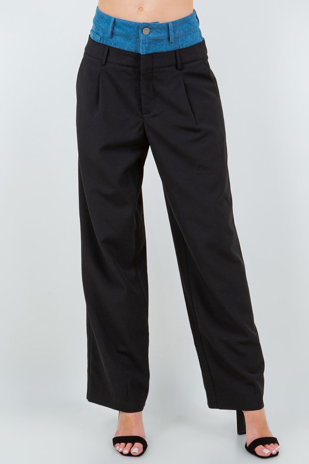 denim loop elegant pants