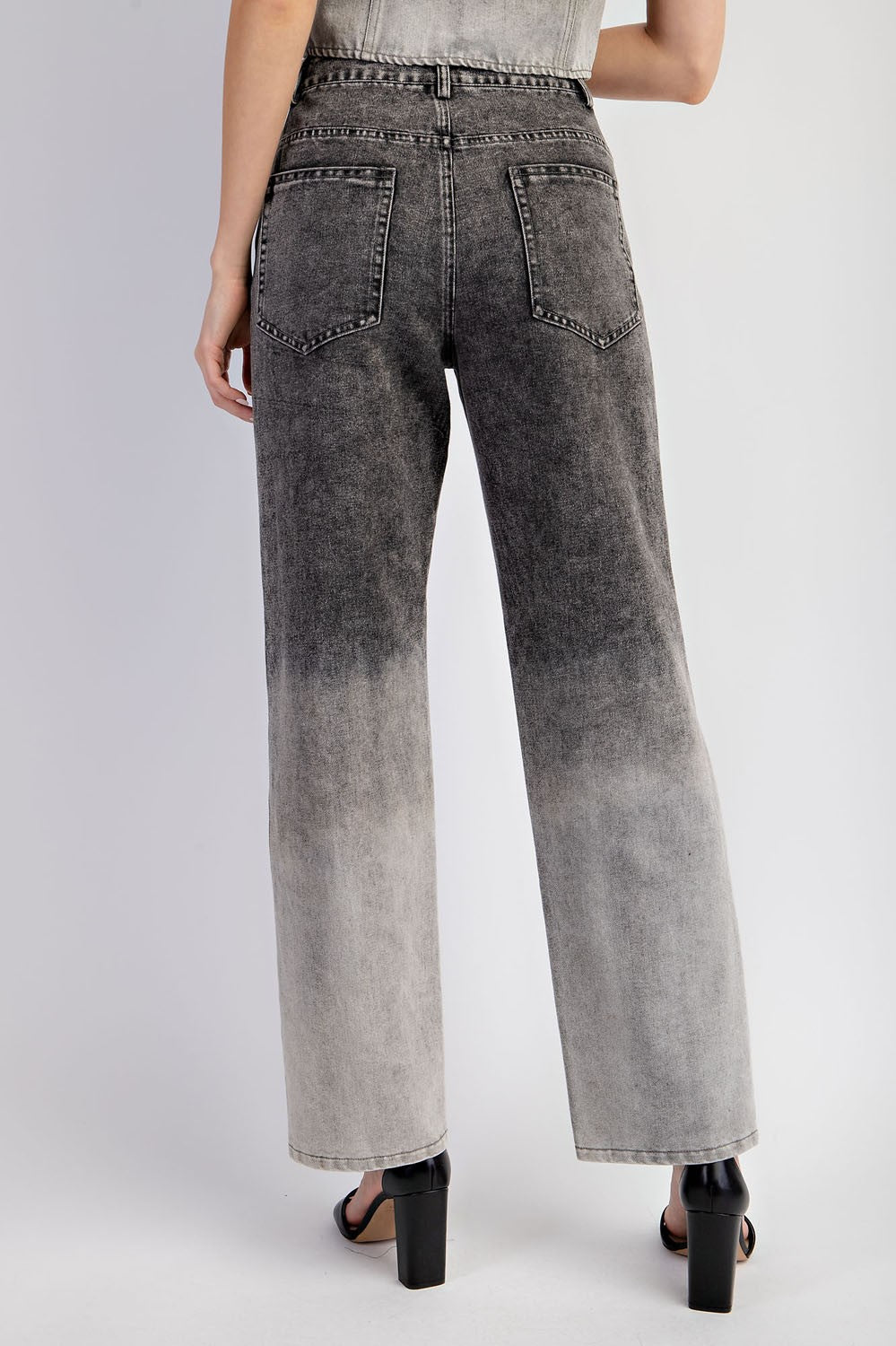 degrade stretch denim