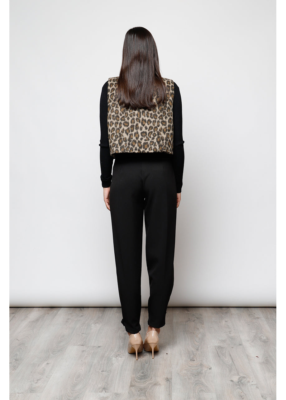 leopard vest