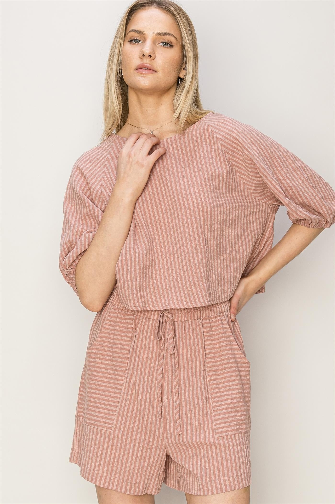 mauve comfy short set