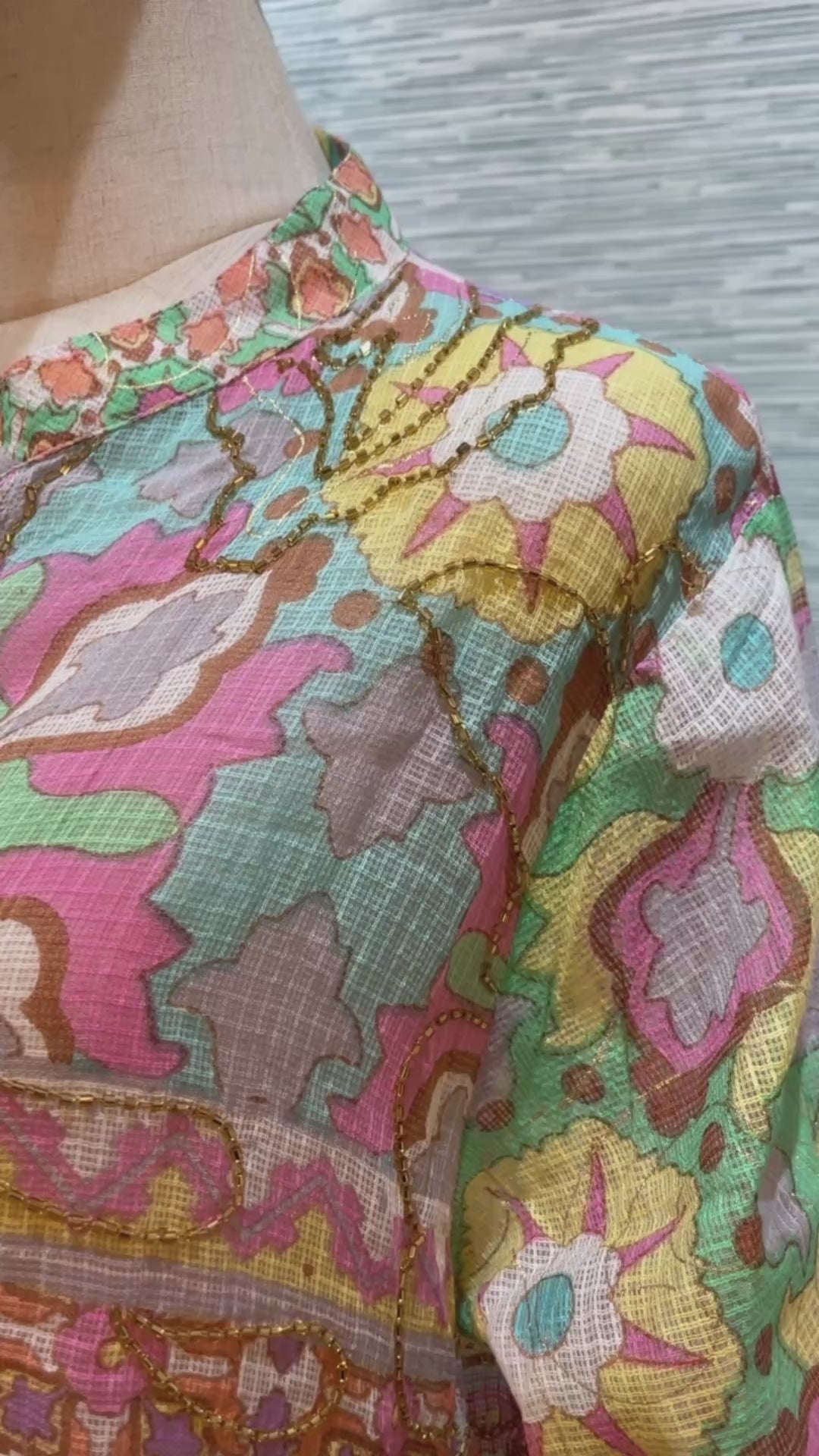 boho print coverup