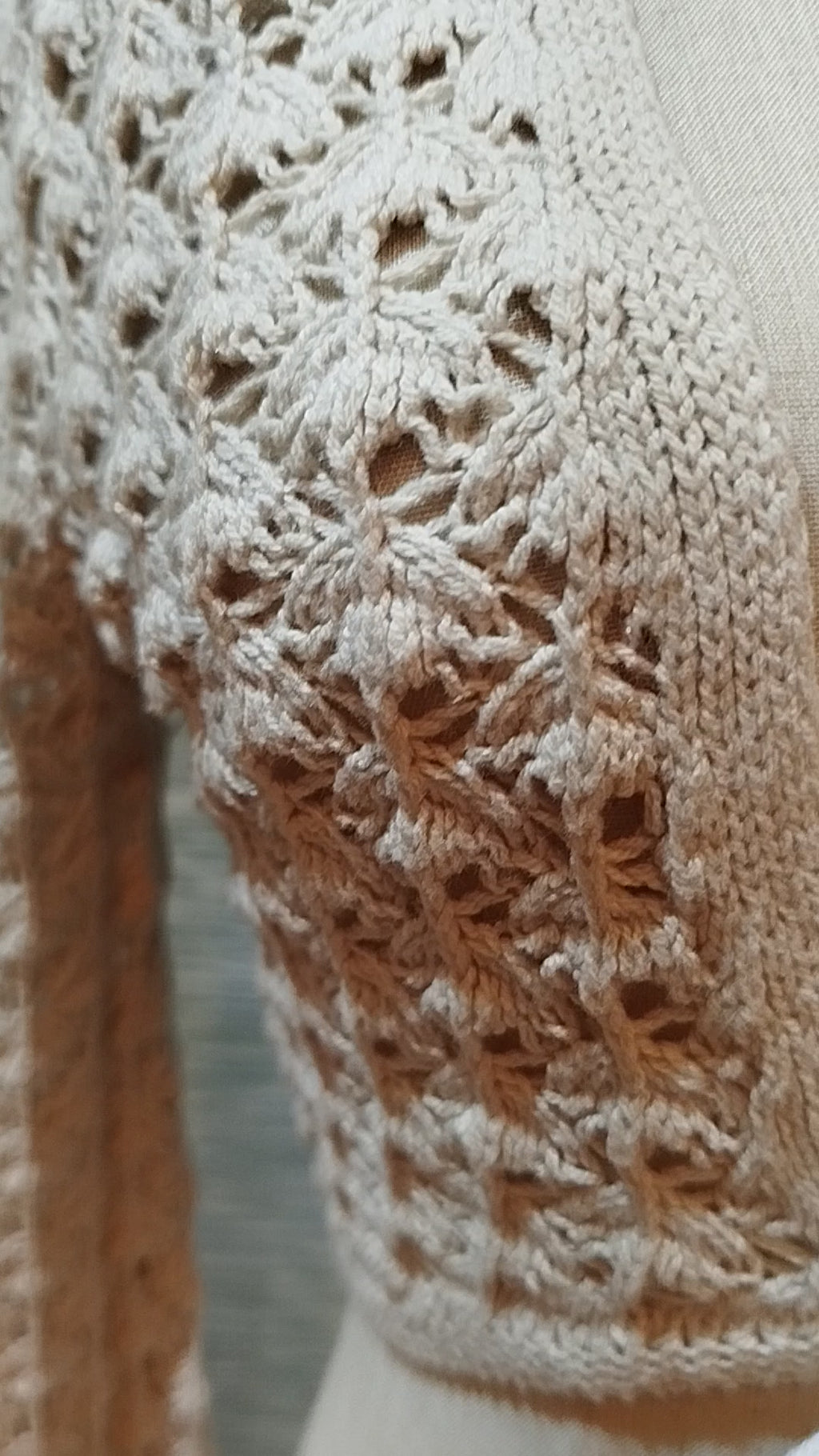crochet knot sweater