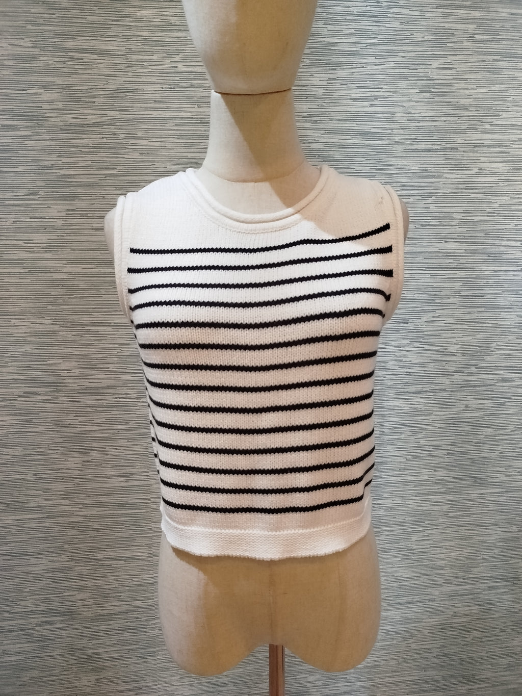 knitted stripped top
