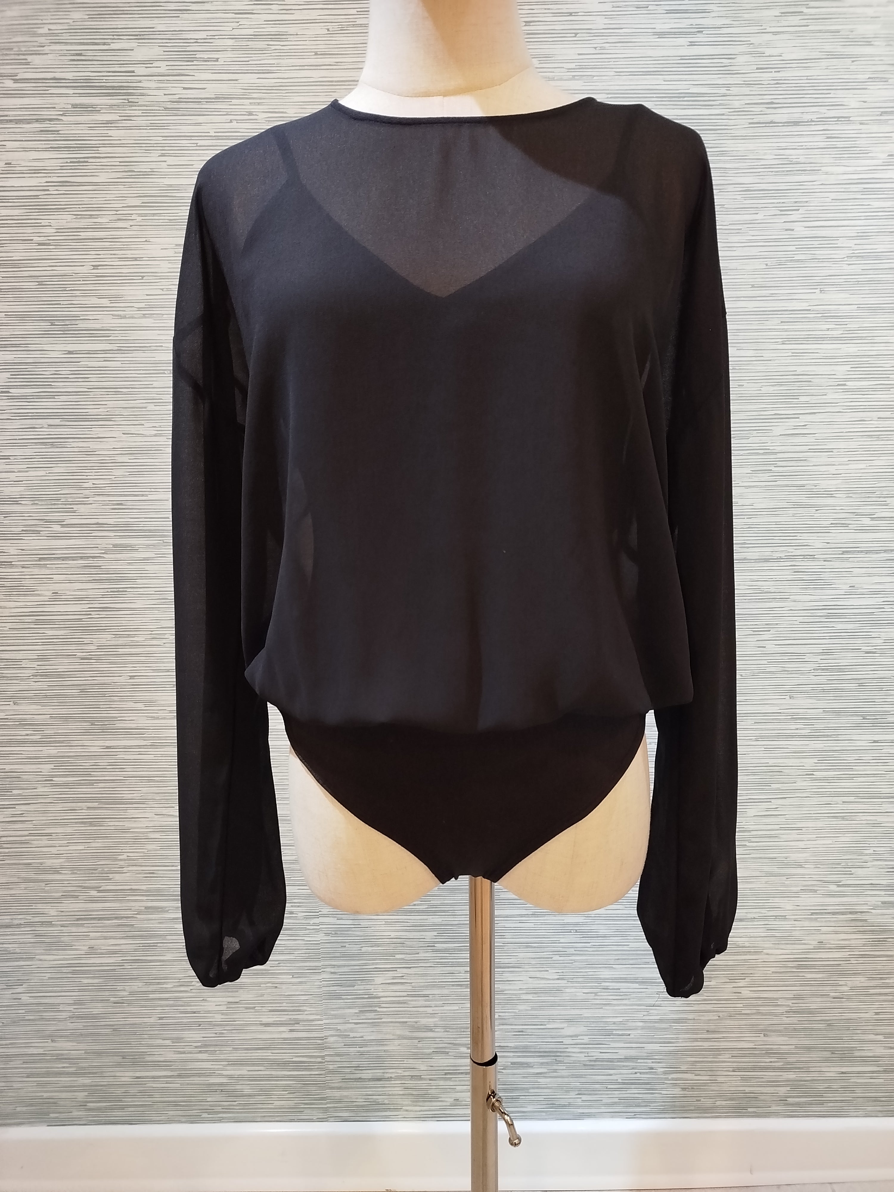 black layered bodysuit