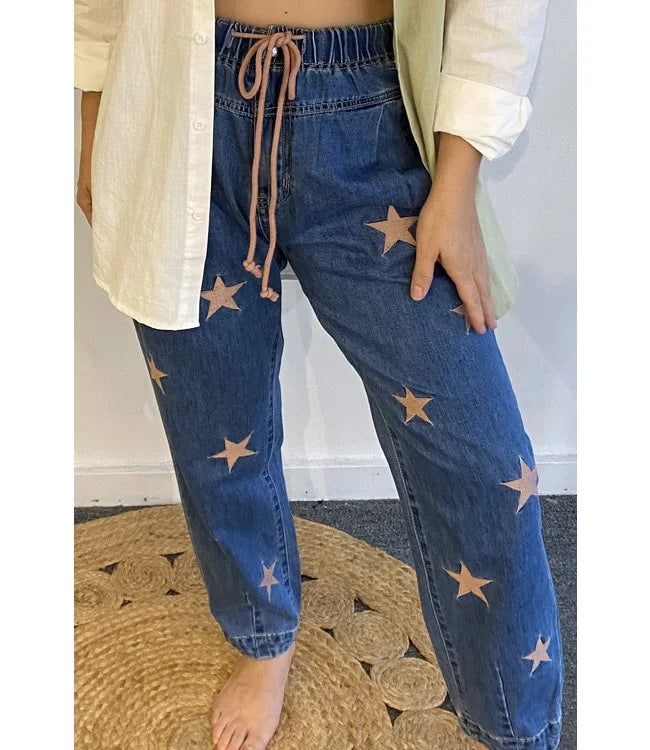 peach star joggers